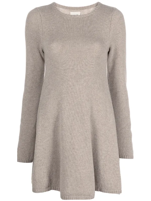 KHAITE The Fleurine cashmere minidress 