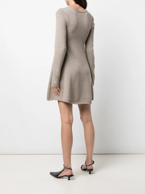 KHAITE The Fleurine cashmere minidress 