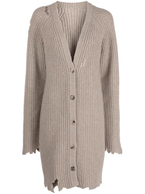KHAITE The Rory distressed cardigan