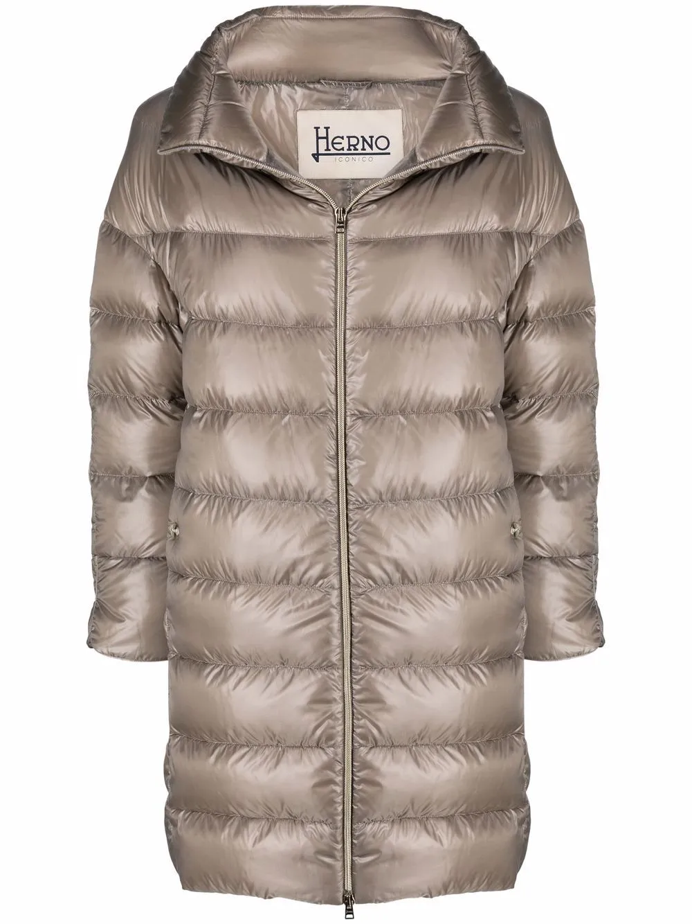 Herno Cappuccino Nylon Matilde Down Jacket In Neutrals