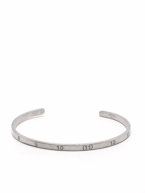 Maison Margiela Thin Cuff Bracelet in Metallic for Men