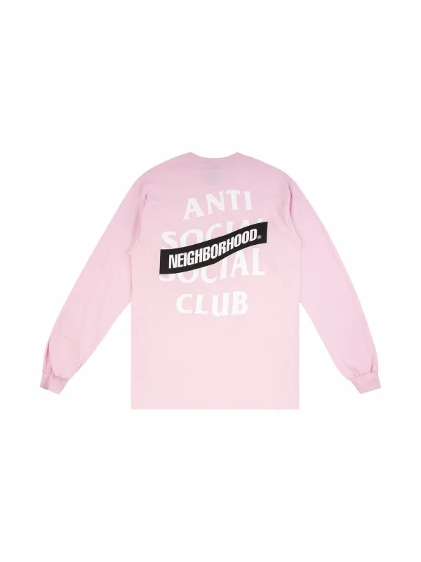 Anti Social Social Club x Neighborhood Cambered T-shirt | Pink