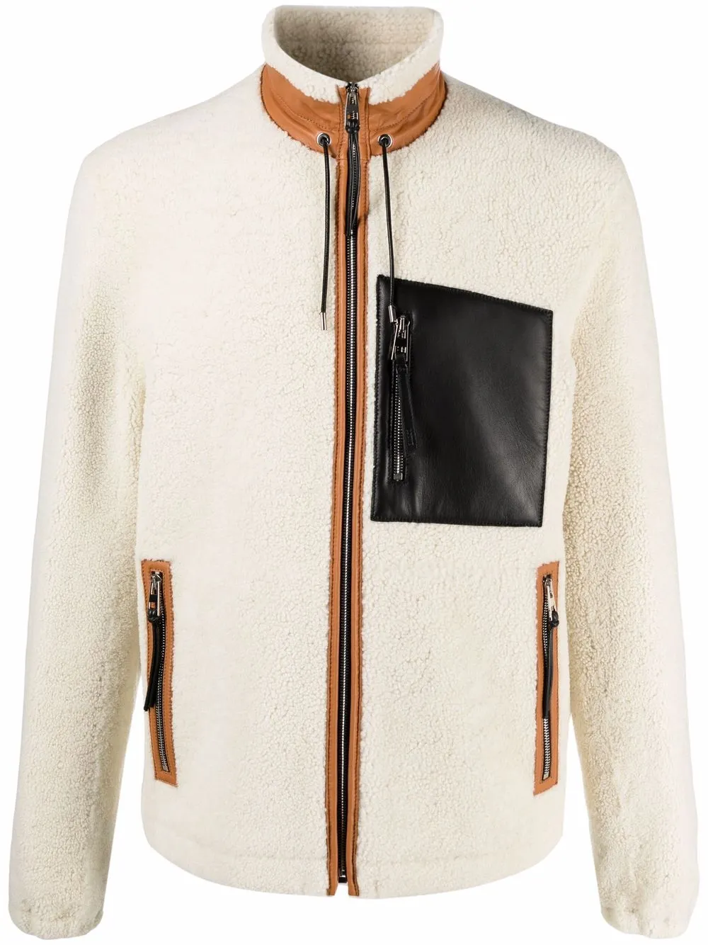 LOEWE куртка из овчины с высоким воротником