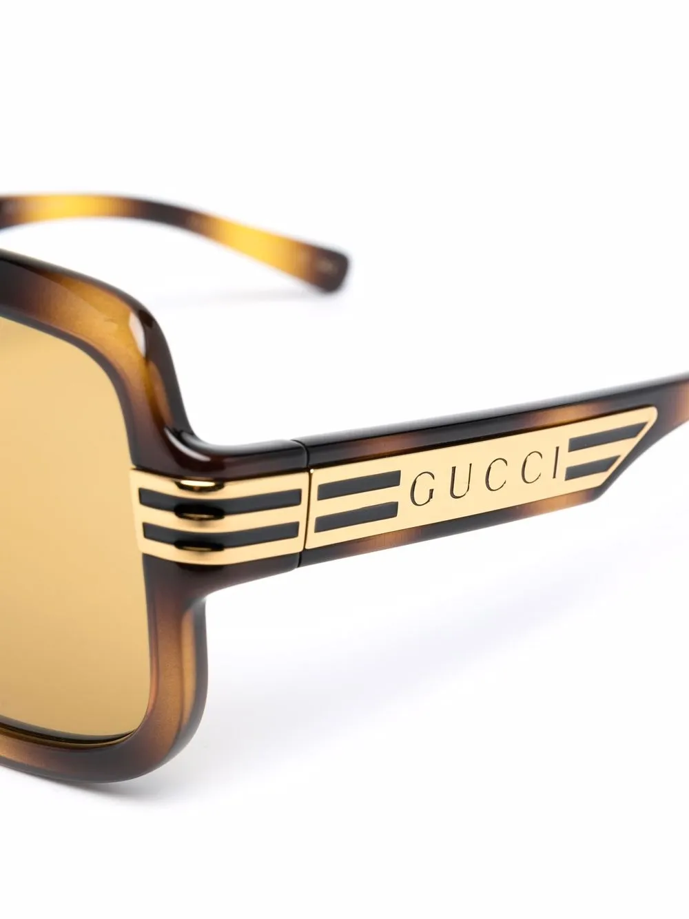 фото Gucci eyewear солнцезащитные очки в оправе черепаховой расцветки