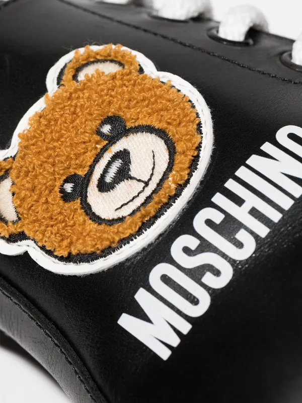 Moschino Kids モスキーノ・キッズ レースアップ ブーツ - Farfetch