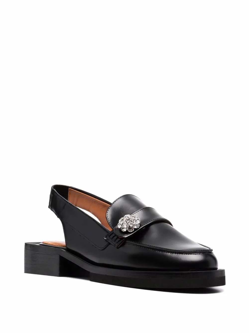 ganni slingback loafer