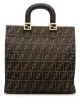 Image 1 of Fendi Pre-Owned Zucca FF plaque shopping bag