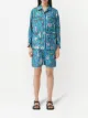Burberry shorts med monogram og marine-tryk