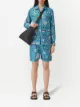 Billede 2 af Burberry shorts med monogram og marine-tryk