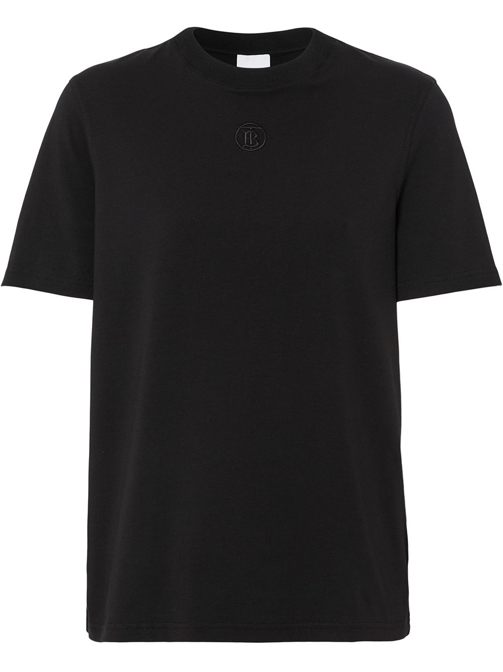 

Burberry playera con logo bordado - Negro