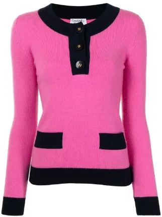 chanel pink jumper