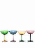 La DoubleJ set of 4 champagne cups - Blue