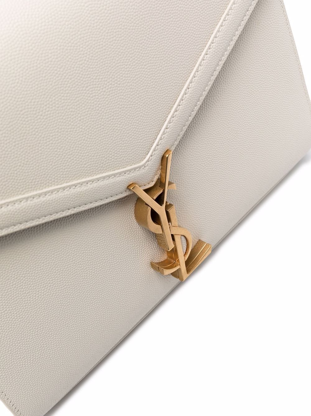 Cassandra leather mini bag Saint Laurent White in Leather - 33518530