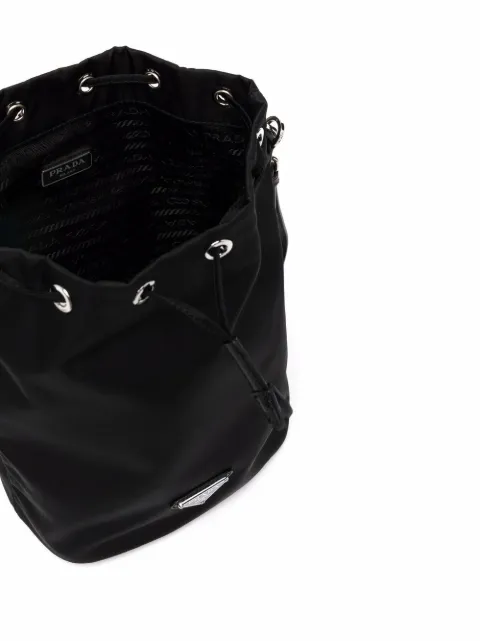 prada nylon bucket pouch