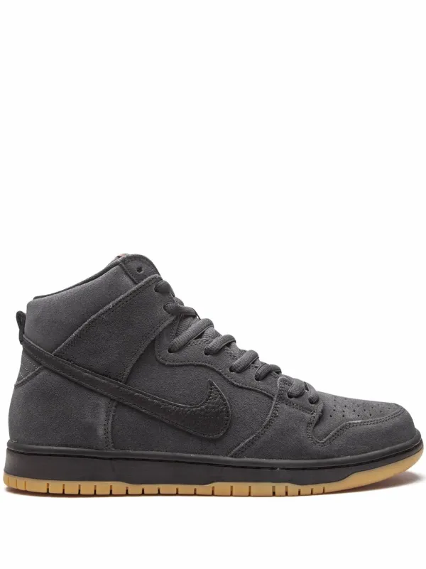 Nike SB Dunk High Pro ISO Dark Smoke Grey Sneakers Farfetch