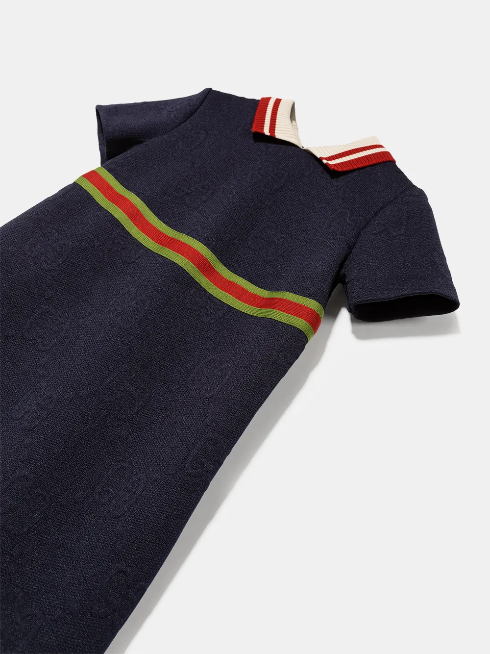 фото Gucci kids платье-рубашка с полосками
