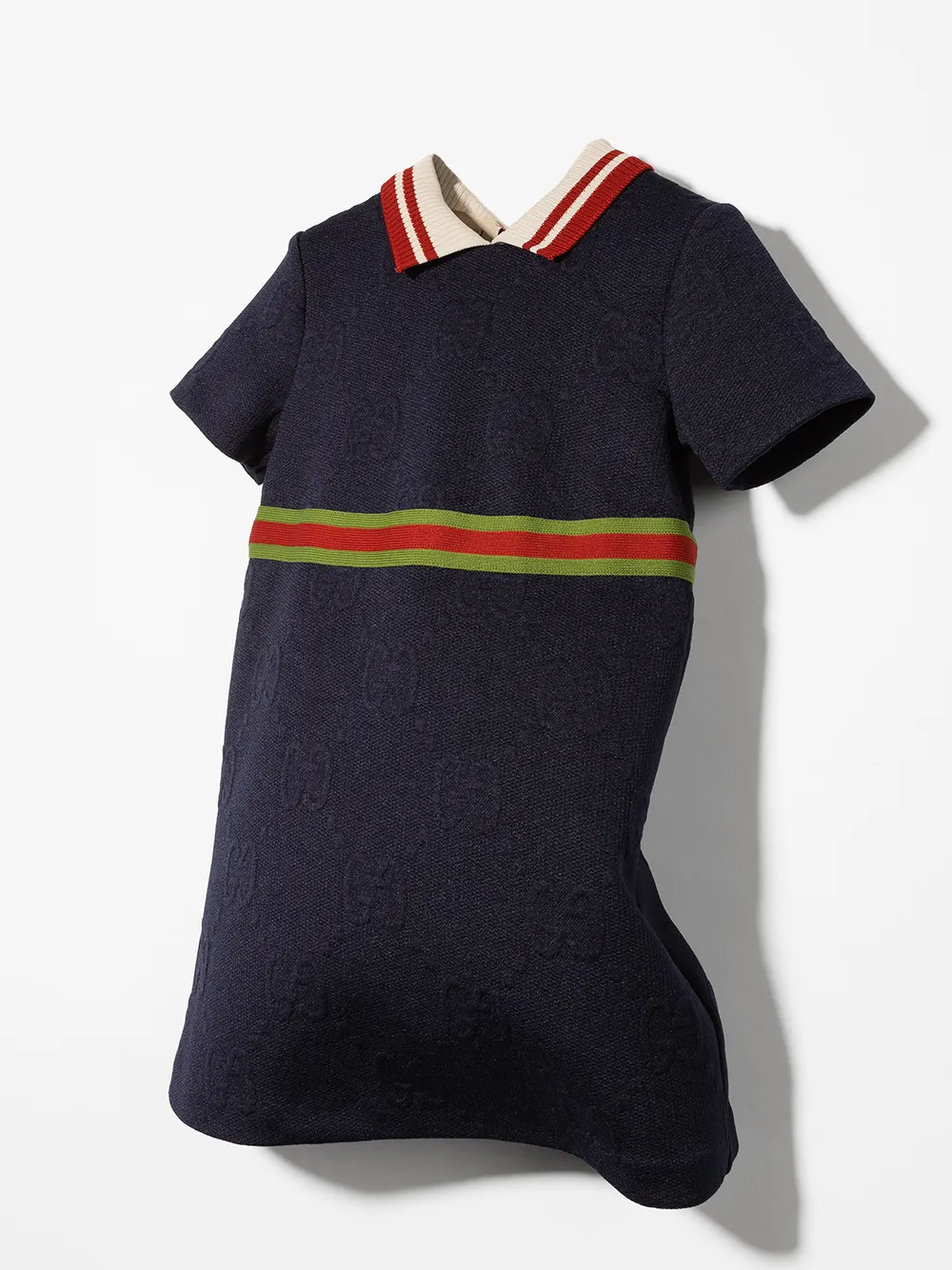 фото Gucci kids платье-рубашка с полосками