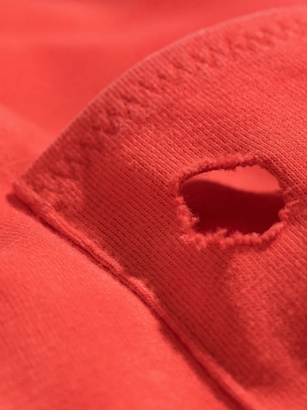 ERL KIDS T-shirt met gescheurd detail - Rood