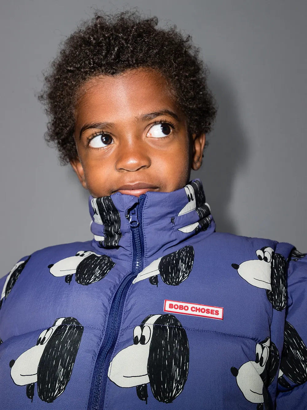 фото Bobo choses пуховик с принтом