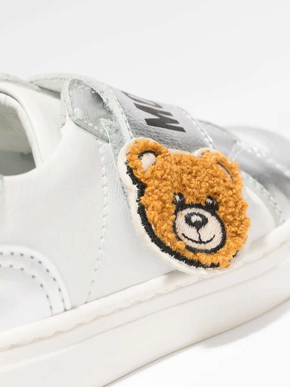 фото Moschino kids кроссовки с нашивкой teddy bear