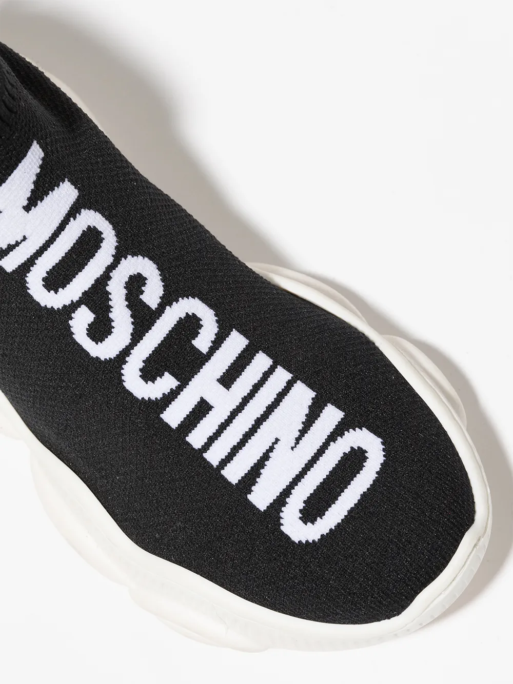 фото Moschino kids кроссовки-носки с логотипом