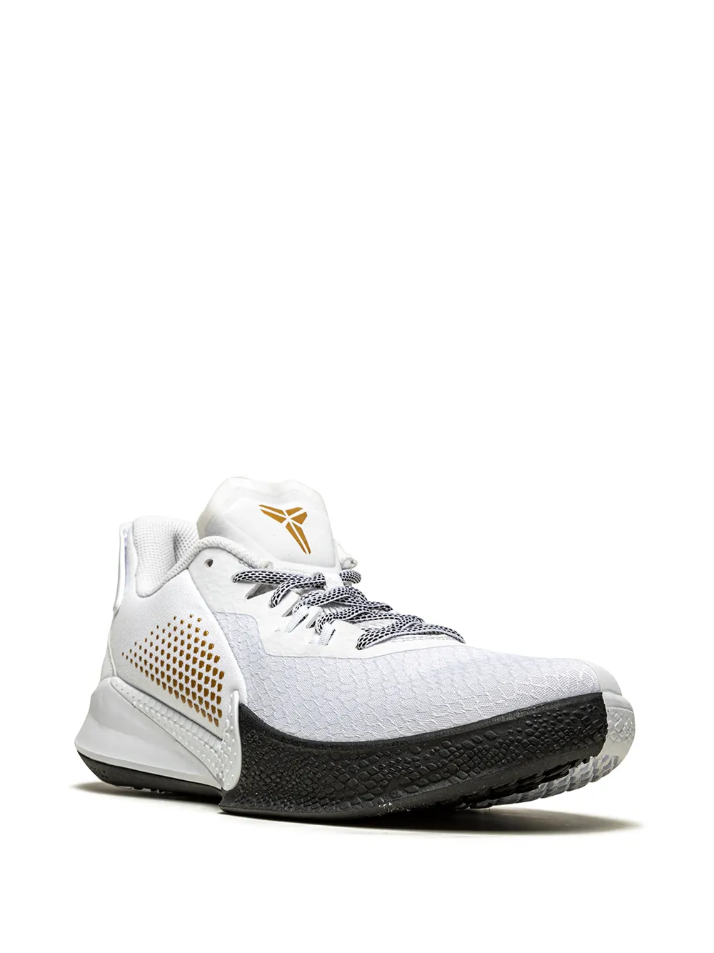 фото Nike кроссовки mamba fury white/metallic gold