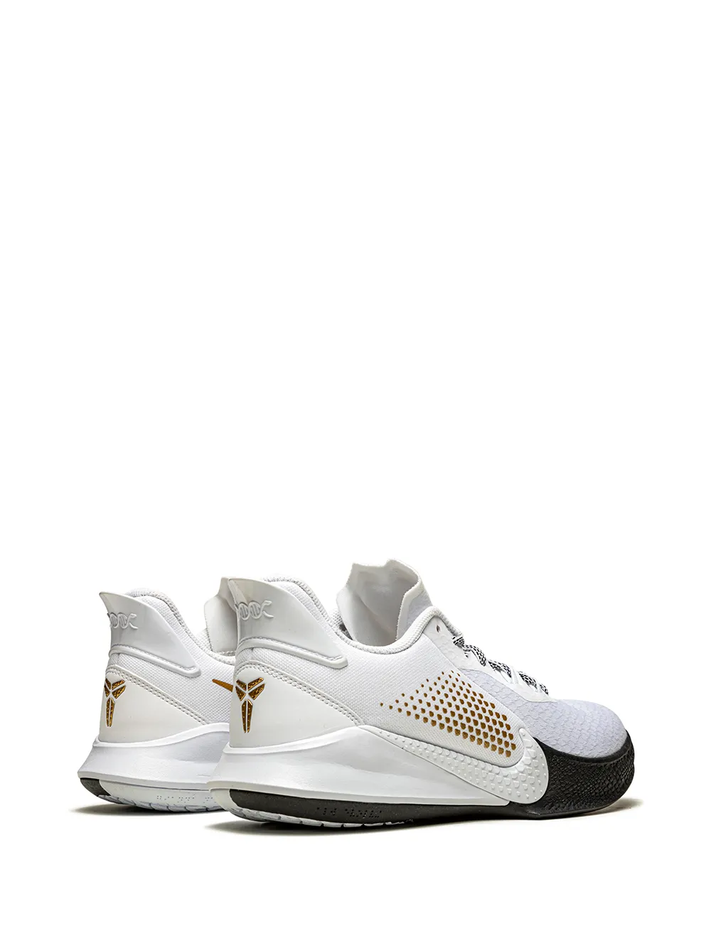 фото Nike кроссовки mamba fury white/metallic gold