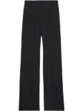 Burberry check wool tailored trousers - Black