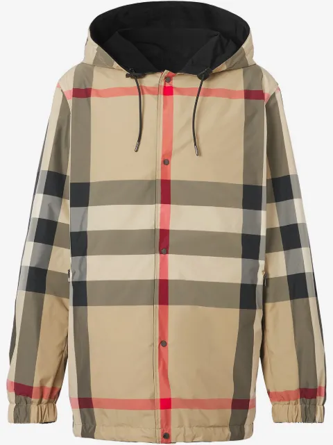 Burberry reversible Check hooded jacket