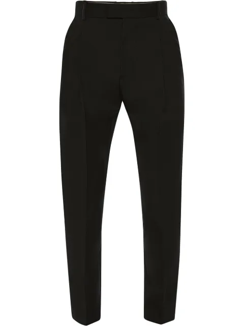 Alexander McQueen tailored satin-panel trousers