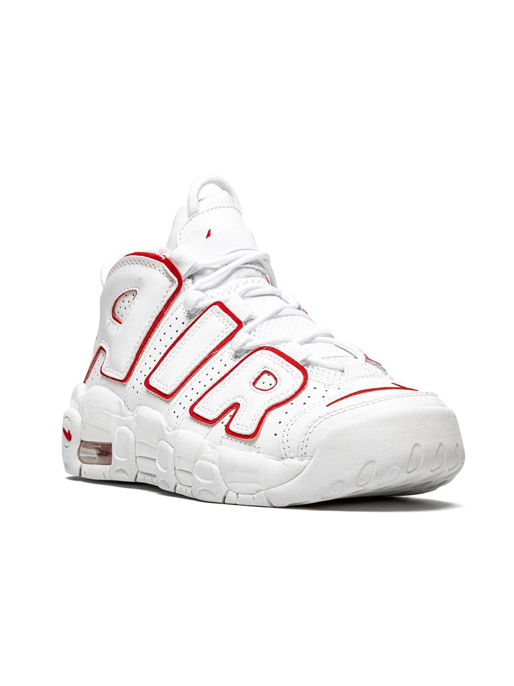 Image 1 of Nike Kids Nike Air More Uptempo "White/Varsity Red" sneakers