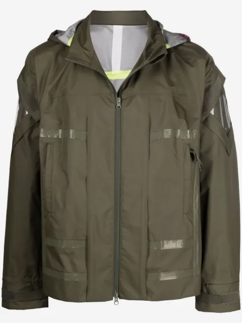 Undercover A-print hooded jacket