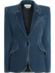 Image 1 of Alexander McQueen fitted denim blazer