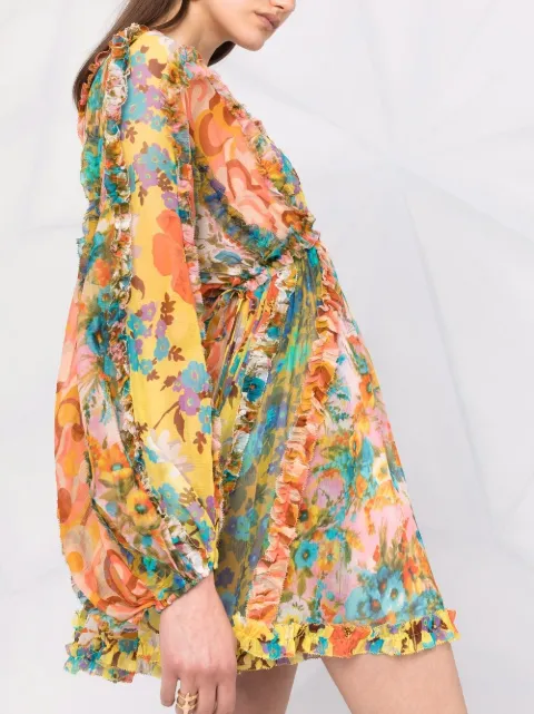 zimmermann rhythm trimmed billow mini