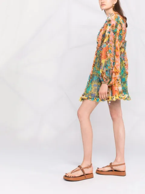 zimmermann rhythm trimmed billow mini