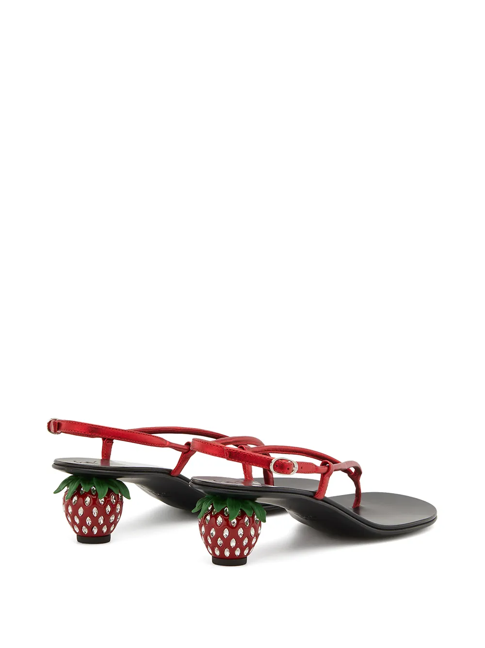 Giuseppe Zanotti Fragola Low-heel Sandals In Rot