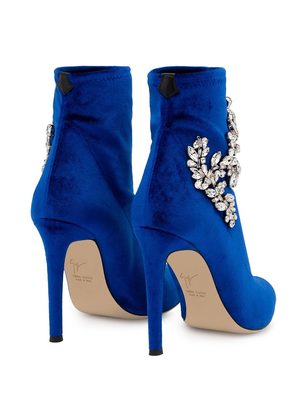 Shop Giuseppe Zanotti Celeste crystal-embellished boots with Express ...