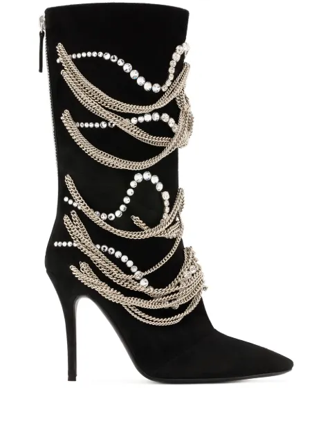 Giuseppe Zanotti bottes Sheena à ornements en cristal