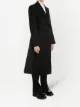 Alexander McQueen logo-print mid-length coat