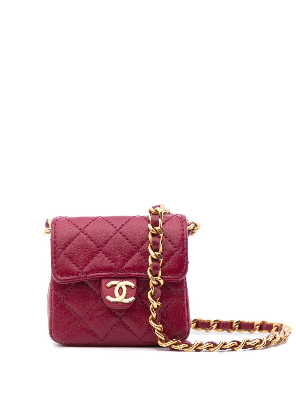 CHANEL Pre-Owned 1990 Classic Flap Micro Shoulder Bag - Farfetch