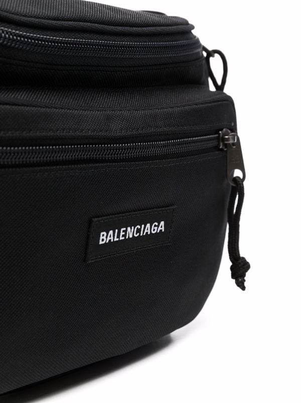 Balenciaga Mens Explorer Belt Bag Black  STYLISHTOP