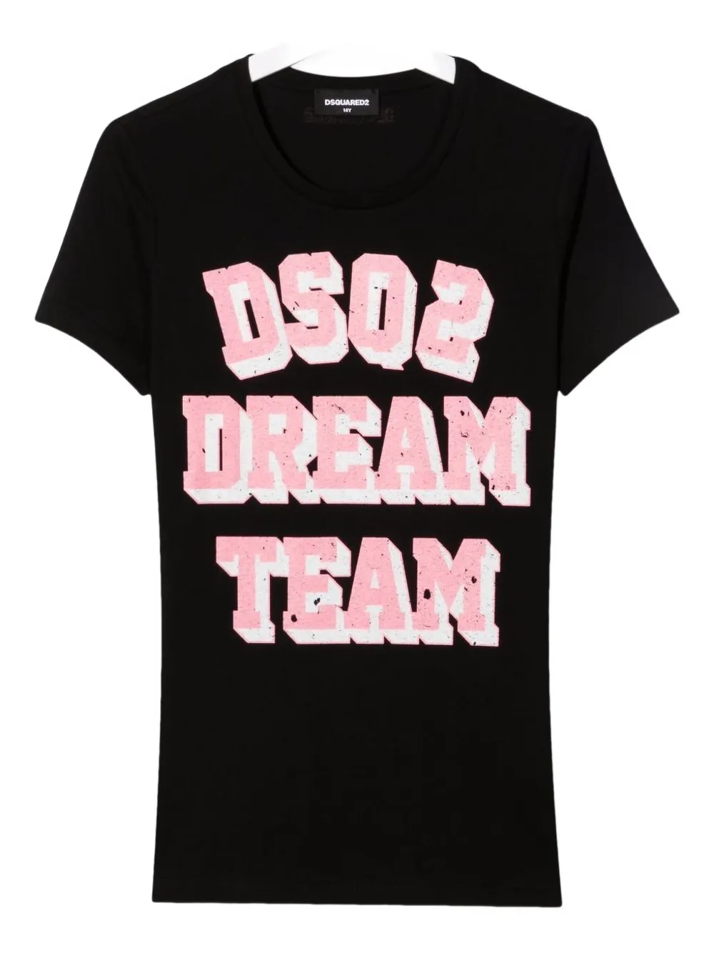 DSQUARED2 KIDS graphic-print cotton T-shirt Zwart