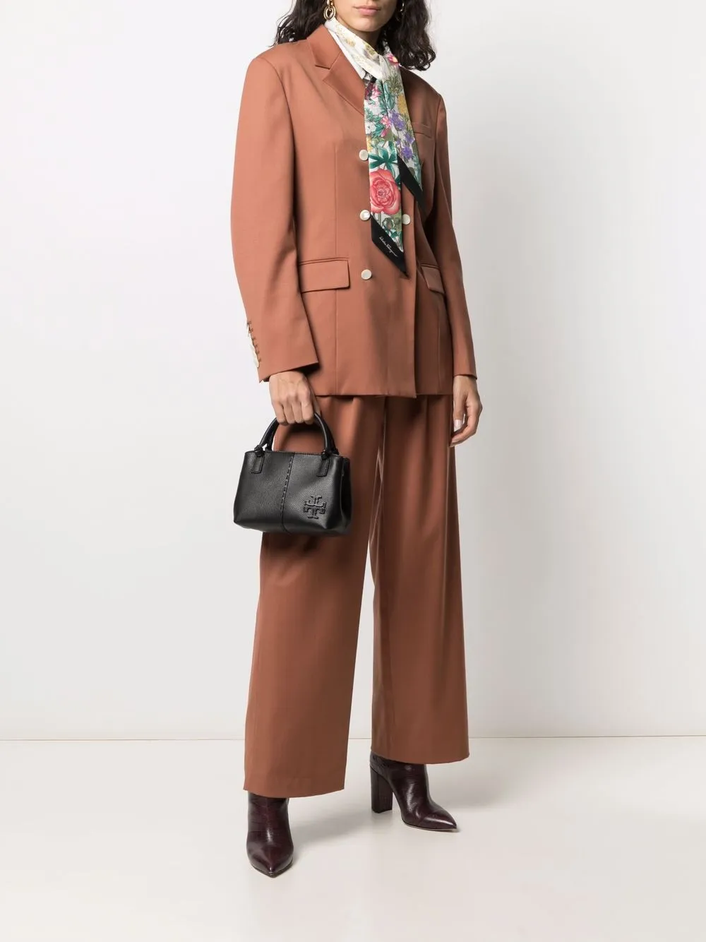 фото Tory burch сумка-тоут с нашивкой-логотипом