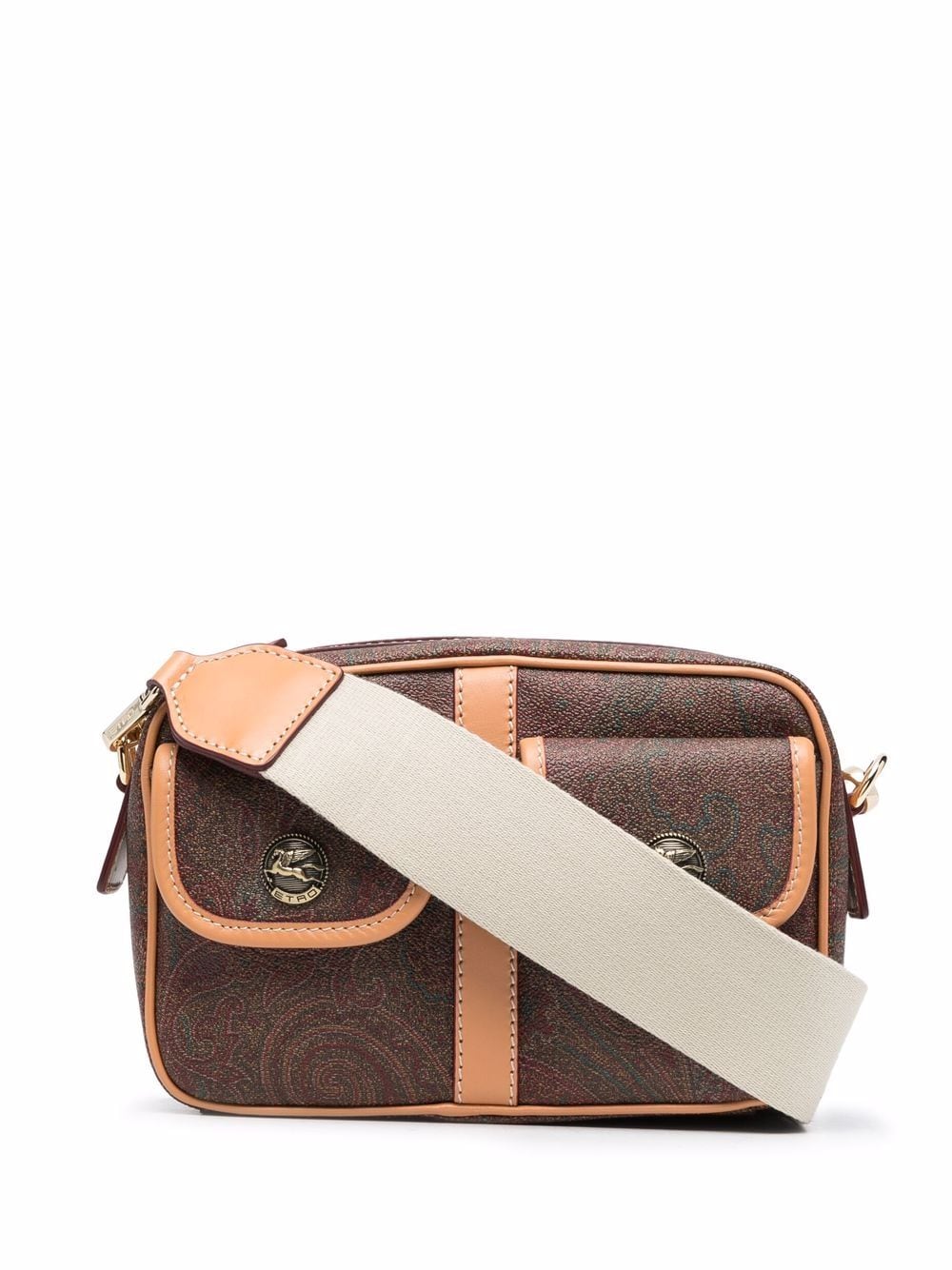 

ETRO paisley calf leather bag - Brown