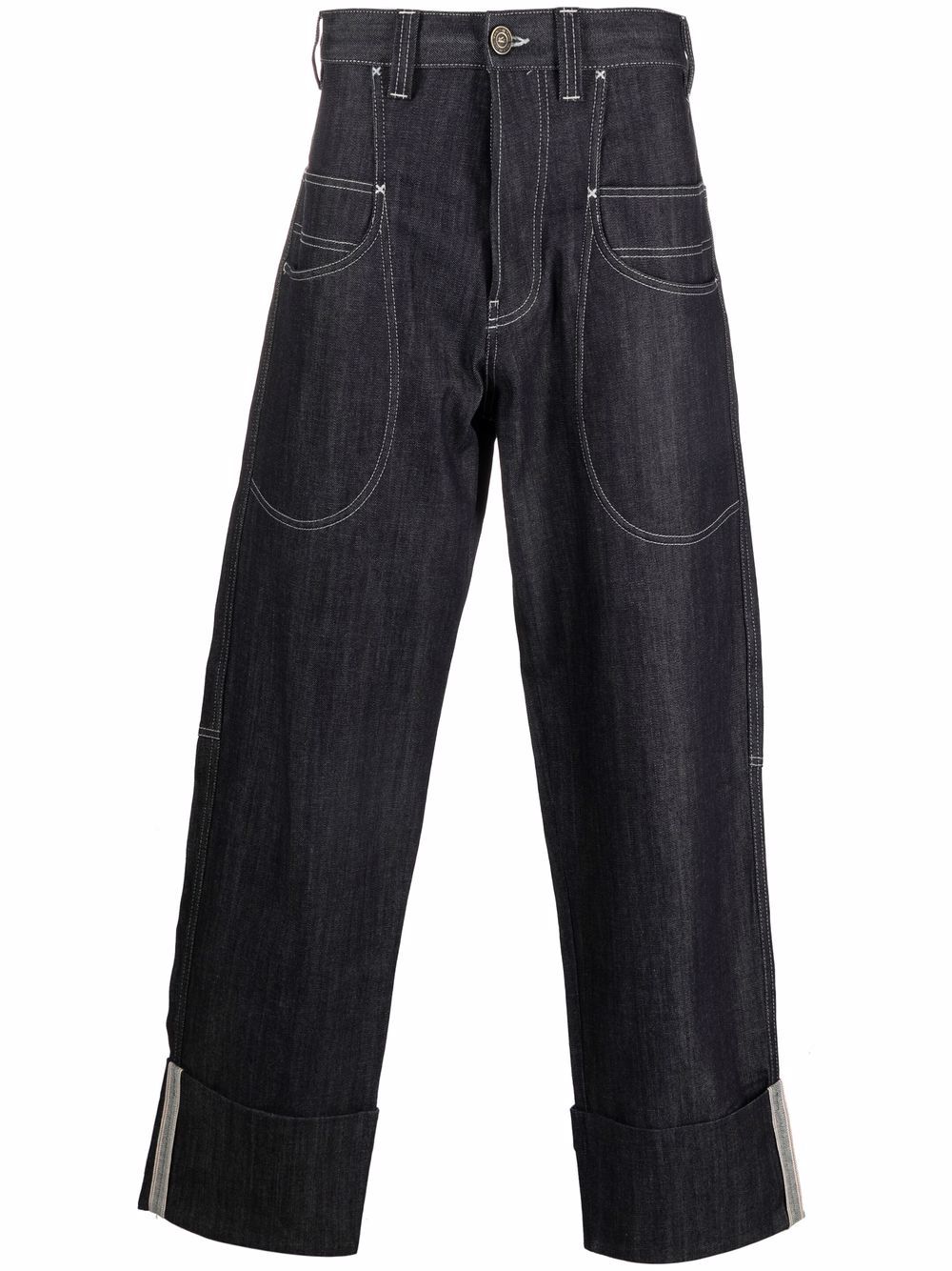 фото Etro зауженные джинсы с завышенной талией