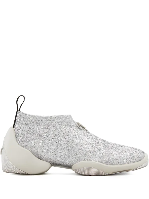 silver giuseppe sneakers