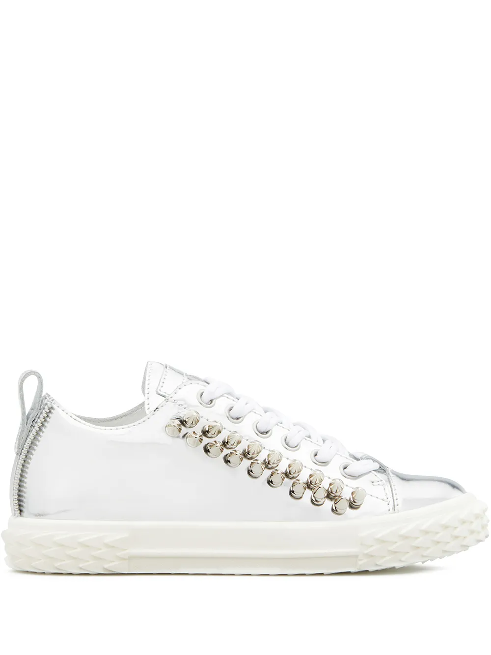 

Giuseppe Zanotti tenis bajos Blabber - Plateado