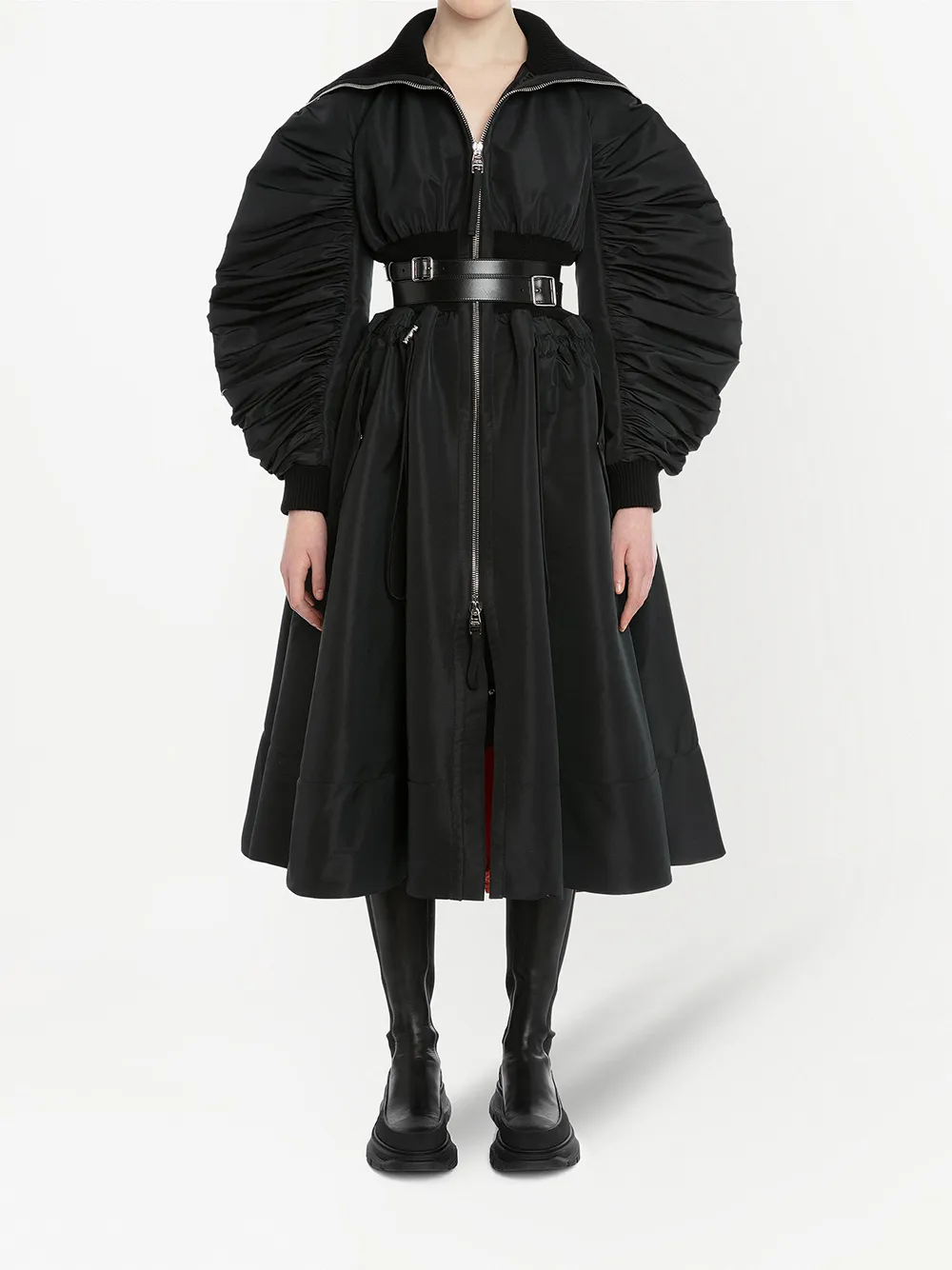 фото Alexander mcqueen платье миди hybrid bomber