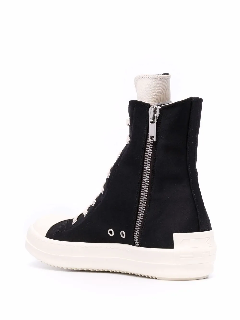 фото Rick owens высокие кеды из канваса