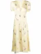 Image 1 of Self-Portrait floral-print V-neck dress